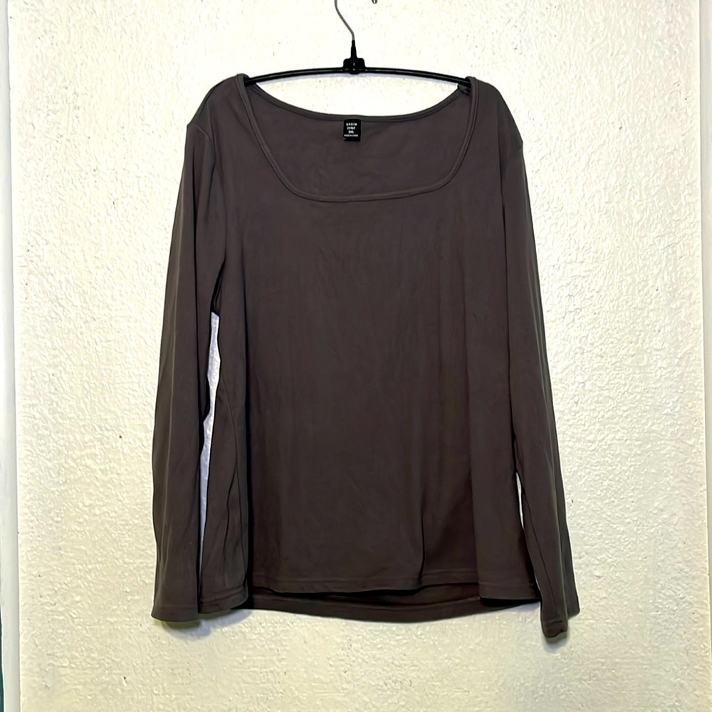 Sheen curve, long sleeve gray ultrasoft shirt size 3XL
